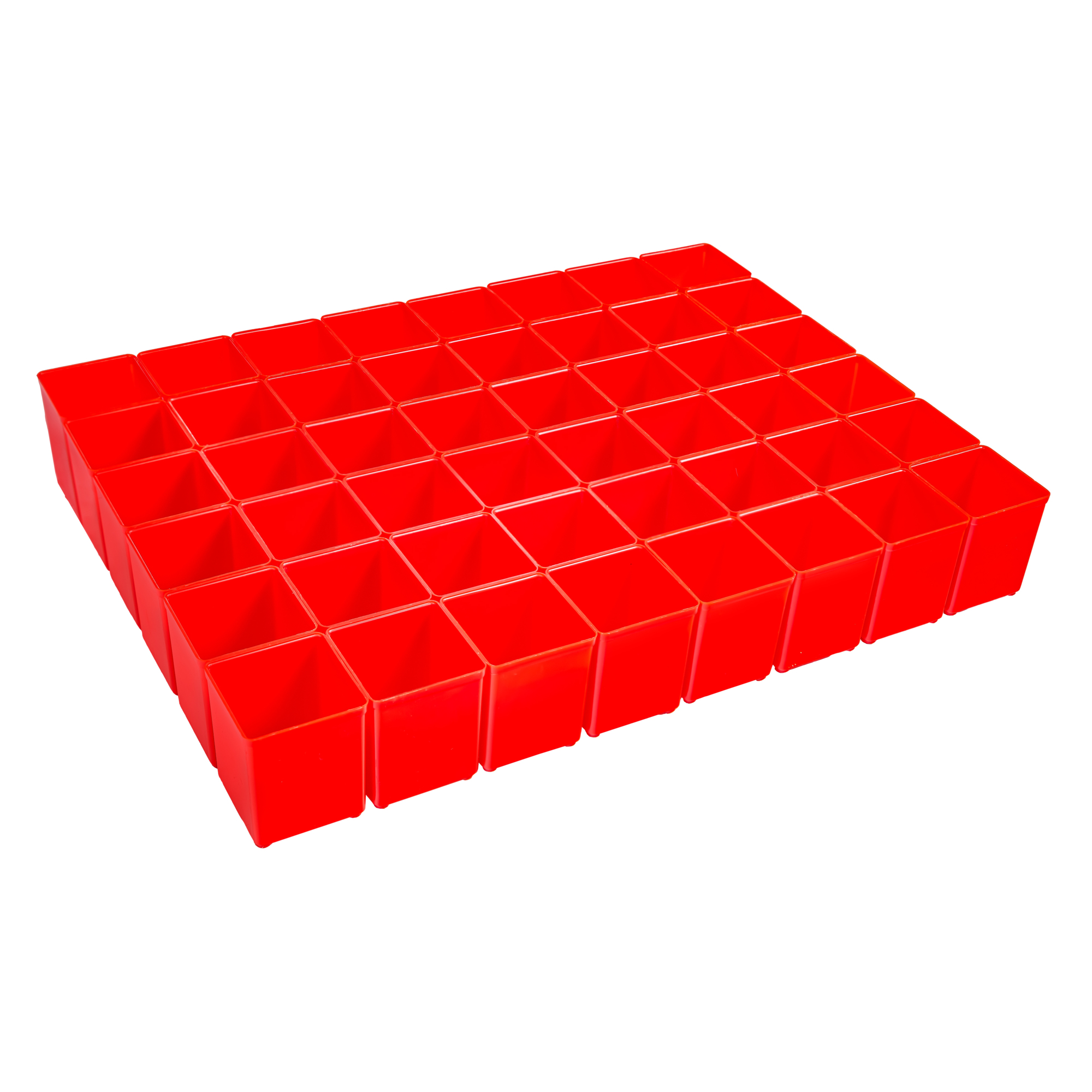 L-Boxx Baseline Organizer Bin Set — 48 Pcs, A3, Red, Plastic, Model# 6000001817